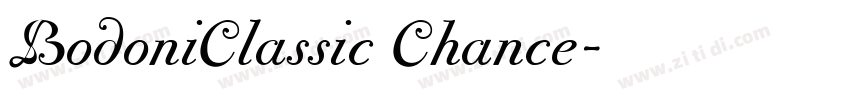 BodoniClassic Chance字体转换